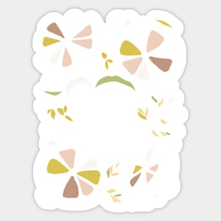 Lemons in terracota shades Sticker